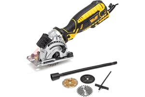 Plunge Saw 705w 4500rpm 89mm Mini Circular Compact Multi Purpose Function Wolf Precision Saw for Wood, Aluminium, Plastics, Ceramics & Tiles - 2 Years Warranty