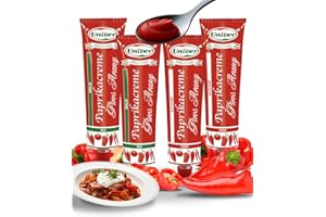 Univer Original 4x Piros Arany scharf & mild Paprikacreme SPARSET - 4x160g Paprikamark - Ungarische Spezialität direkt vom Hersteller - Paprikapasta Rotes Gold