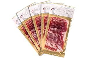 Pack de 5 sobres de Paleta de Cebo Ibérica 50% Raza Ibérica - Sabor Auténtico y Curación Tradicional - Perfecto para Disfrutar en Casa o Regalar - EIbérico