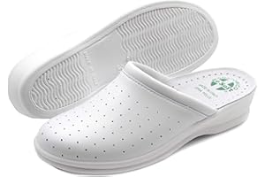 Poligono Pantoufles Sanitaires Homme et Femme, Pantoufles Professionnelles Fermées, Sabots Sanitaires, Chaussures Orthopédiques Confortables, Semelle Anatomique, Made in Italy