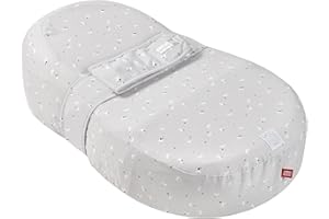 BÉABA RED CASTLE, Cocoonababy, Cocon Ergonomique, Confort, Limite les RGO, Facilite le transit intestinal, Développe la motricité et l'éveil, Fabriqué en France, Tissu Oeko-Tex, Moon & Stars