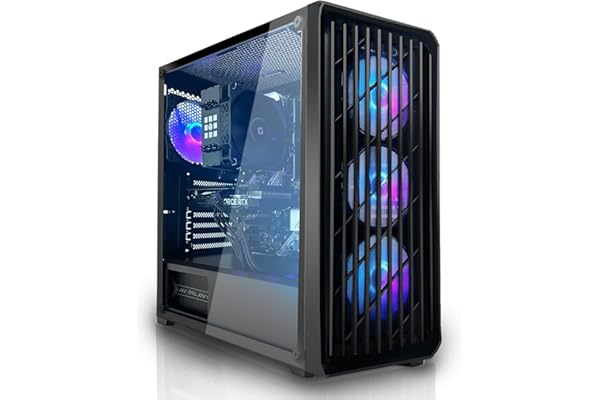 SYSTEMTREFF PC Gamer Basique AMD Ryzen 5 Pro 5655G 6x4.4GHz | AMD RX Vega 7 | 512Go M.2 NVMe | 16Go DDR4 RAM | Windows 11 Pro | Ordinateur de Bureau WLAN pour Les Joueurs, Les Gamers