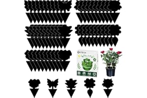 TRIITECH 50 Pièges Anti Moucherons Interieur, Attrape Moucheron Plantes, Pièges à Insectes Noir Collants pour intérieur et extérieur