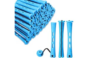 HZHSSG 60 Pièces Permanente Cheveux Boucle Kit de Petite Taille, Bigoudis Cheveux Court de 0,35 Pouce,Kits de Perm à Bigoudi pour Femmes,pour Cheveux Naturels Longs Cheveux Courts Outil de Coiffure Bigoudis