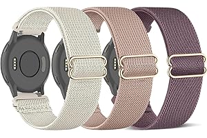 TUCOMO Elastyczny nylonowy pasek kompatybilny z 18 mm Garmin Venu 3S/Venu 2S/Vivoactive 4S/Vivomove 3S, Loop rozciągliwy, zapasowy pasek do zegarka Garmin Forerunner 255S/265S dla mężczyzn i kobiet