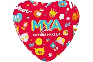 MYA Cosmetics - MYA GIRLS Maquillaje para Niñas | Set Infantil Corazón | Sombras de Ojos, Coloretes y Brillos de Labios | Incluye Brochas y Aplicadores