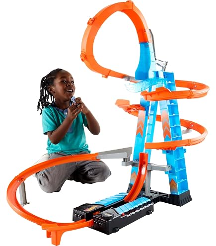 Hot Wheels Rallye De Montagnes Russes - Set De Jeu Avec Voiture Et Action Motorisée