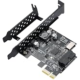 BEYIMEI PCIE USB3.2 GEN1 Tip E Genişletme Kartı, PCI Express 1X - 20Pin &Ouml;n Panel Tip C Konnekt&ouml;r (A anahtar) ve 19Pin Soket, 