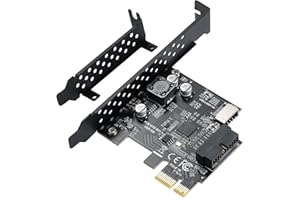 YBBOTT USB 3.2 GEN1 5Gbps Type-E (Key A) + USB 3.0 20pin Front Panel Expansion Board, kompatibel mit XP/ WIN7/ WIN8 /Vista/WIN10/ WIN11 32BIT/64BIT/ L