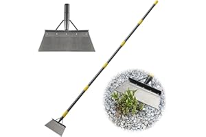 HOSKO Garden Cleaning Shovel, Multifunctional Cleaning Shovel with Handle 198cm, Garden Scraper Weed Shovel for Weeding,Scraping,Ice Remove