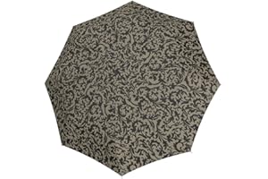 reisenthel umbrella pocket duomatic in Baroque Taupe – Kompakter Taschenschirm aus recycelten PET-Flaschen – Mit großer Drucktaste und ergonomisches Griffdesign