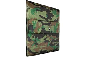 KOTARBAU® Bâche de Protection Extérieur - Polyéthylène - 4 x 4 m - Camouflage - 80 g/m² - Bâche avec œillets - Anti UV - Toile de Protection - Couverture Impermeable Exterieu