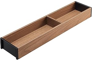 Blum AMBIA-LINE Wkładki do szuflad kuchennych, rama, szerokość 100 mm, długość 472 mm, wysokość 50 mm, z dnem, wzór drewniany orzech Tennessee, 1 sztuka, organizer kuchenny