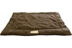 Ellie-Bo Sherpa Fleece Mat Bed in Brown - Fits Ellie-Bo Large 36 Inch Cages and Crates
