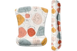 ITNRSIIET Tappetino per mouse, supporto per il polso, poggiapolsi per tastiera e mouse, in memory foam antiscivolo, facile da digitare, sollievo dal dolore, perfetto per l'ufficio