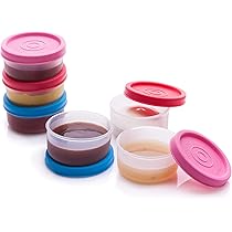 VIKY® Set van 10 kunststof vriesdozen, klein, kleine dozen