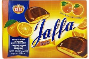 Jaffa Duo Orange Jelly & Chocolate Covered Biscuits 250g Twin Pack - Rich Cocoa, Real Orange Juice, 52% Cocoa Coating Jaffa Cakes, Multiple Sizes 125g, and 250g (250 G, 6 PCS)