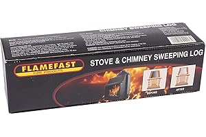 Flamefast Stove & Chimney Sweeping Log Helps to Remove Creosote, Soot and Tar Deposits (1 x Log)