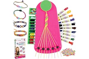 Aolawco Bransoletki przyjaźni do samodzielnego wykonania, zestaw bransoletek dla dzieci w wieku 6-12 lat, z 20 niciami i 100 koralikami z literami, zestaw do majsterkowania dla dzieci, zabawka,