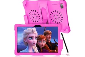 kinstone Tablet dla dzieci 10,1 cala, Android 12 Unisoc T310 CPU, tablet dla dzieci z etui i rysikiem, 3 GB RAM 32 GB ROM, tablet 2,4 G + 5G WLAN, akumulator 6000 mAh, aparat 2 MP + 5 MP, IPS FHD1280