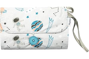 FlyIdeas Nappy Pouch - Baby Changing Dry Wet Bag for Diapers, Nappies & Wipes | Easy Carry with One-hand or Hang On-the-Go Pouch for Buggy/Pram