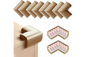 DEKUKAR (8 Pack) Eckenschützer für Kinder, verbesserte weiche Schaumstoff-Eckenschützer Baby-Sicherheits-Möbel-Tisch-Schutz für scharfe Ecken, vorgeklebt für direkten Gebrauch