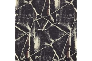 Kt KILOtela - Tela Loneta Estampada Digital, Algodón Orgánico, Decoración, Tapizar, Cojines, Cortinas, Colchas, Manteles, 100 cm Largo x 280 cm Ancho, Piel Animal, Negro, Beige, Marrón ─ 1 metro