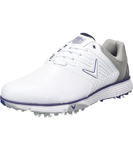 Callaway Men's Mission Golf Shoe, Wht Nvy, 44.5 EU