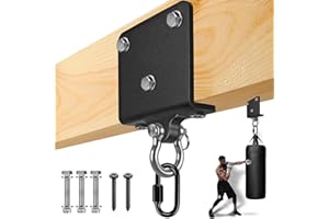 BeneLabel Support de Sac de Frappe, Fixation Poutre pour Sac de Boxe Suspension Crochet Lourd pour Accélérer l'exercice Entraînement Muay Thai Balançoire Hamac, 1000lbs