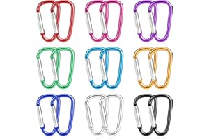 ‎CATELVES Catelves Karabiner Klein Schlüsselanhänger,Karabinerhaken Schlüsselanhänger,Karabinerhaken Klein,Mini Karabiner Schlüsselanhänger,Multicolor Karabiner,Alulegierung Kleine Karabinerhaken