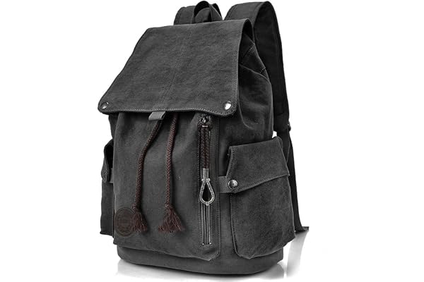 RERI Canvas canvas ryggsäck vintage för utomhus camping utomhus sport universitet ryggsäck vandringsryggsäck skolväska skolryggsäck män kvinnor flickor pojkar tonåringar ryggsäckar