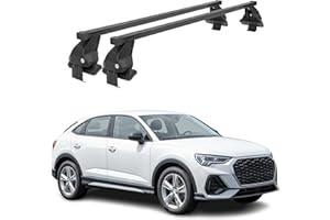 OMAC Barres de Toit transversales Menabo pour Audi Q3 Sportback 2019-2025 Noir
