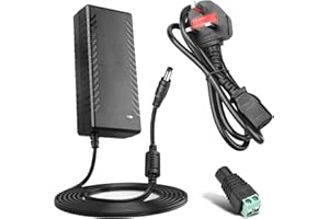 LETAOXING 12V 6A Power Supply DC 72W Adapter Charger AC 100-240V to DC 12 Volt 6 amp LED Driver Universal Transformers 12V/6A for TFT LCD Monitors, TVs, CCTV Cameras, LED Strip Lights
