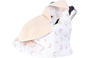 MIRACLE BABY Couverture pour bébé - 90 x 90 cm - En tissu gaufré universel - Pour siège auto