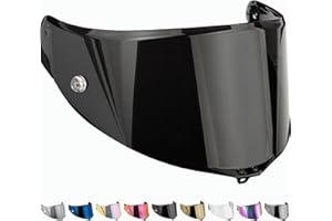Everalo Visiere Casque Compatible avec Agv Corsa - Corsa R - Pista - Pista GP - Pista GP RR - GT Veloce - Veloce s - Race 3 - Ecran Pinlock et Tearoff Ready - Visière Anti-buée