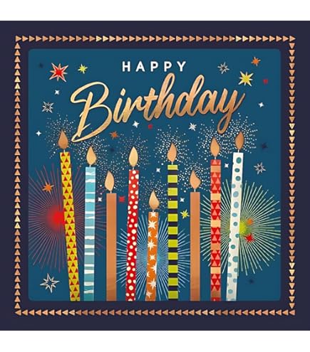 Noel Tatt Tarjeta De Felicitación Para Hombre Con Texto En Inglés "Happy Birthday", Ilustración Artística De Coastal Harbour - From The Fella Range - For Him