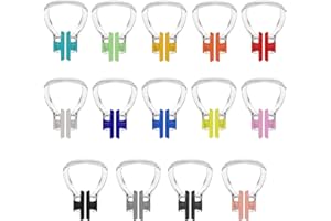 Hurdilen Swimming Nose Clip, 14 Packs Swim Nose Plugs with Waterproof Silica Gel for Kids (Age 7+) and Adults, Multi-Color