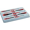 Bahco BE-9882S Insulated Ergo VDE Screwdriver Set, Slotted/Pozidriv, 5 Pieces