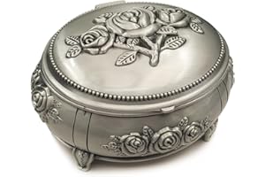 falado Caja de música de aleación de metal en relieve y movimiento dorado para Navidad, cumpleaños, día de San Valentín, día de la madre (EmbossAlloyPattern3YMSS, You are My Sunshine)