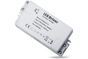 REYLAX Transformator 220 V do 12 V, zasilacz LED 30 W 2,5A, transformator AC na DC, sterownik LED niskiego napięcia, sterownik LED stałego napięcia, adapter do taśm LED 94 x 43 x 23 mm