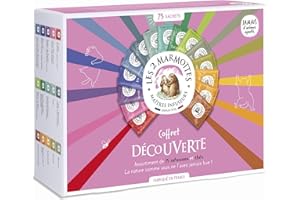 Les 2 Marmottes - Coffret Découverte 75 Sachets - 12 Infusions et 3 Thés - Idéal En Cadeau - Bien-Être Et Relaxation - Made In France - Sans arômes ajoutés - 114g