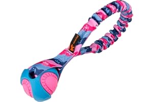 Tug-E-Nuff Pocket PowerBall Bungee | Jouet à Tirer Durable | Tug Chien avec Boudin Mordant Chien