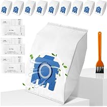 15 Sacs Aspirateur Pour Miele GN Série + Filtres - Compatible C1, C2, C3, S2-S8 - Aspiration Optimale
