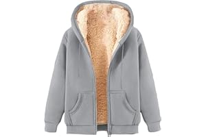 HAOLEI Felpa Donna con Cappuccio Foderata in Pile - Autunno Inverno Primavera Sci Montagna Unisex - Manica Lunga Hoodie Caldo in Soffice Pile Morbido Comfort Outdoor Jackets (Multicolore,S-6XL)