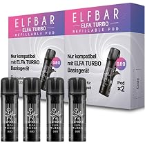 Elfbar Elfa Turbo Empty Pods , Refillable, 2 ml Tank with up to 10 Refills  per Pod, Mesh Coil with 0.8 Ohm: Amazon.de: Electronics & Photo