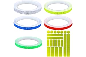 RuiChy Reflective Tapes with Stickers, Bike Safety Reflective Warning Tapes, Waterproof Outdoor Bicycle Rim Reflective Tape Warning Caution Conspicuity Stickers ​for Bikes, Bicycles, Motorcycle
