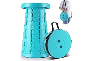 Tragbarer Campinghocker Klapphocker Teleskophocker für Camping- imodomio Hält bis zu 180 kg Campinghocker für BBQ, Wandern, Outdoor