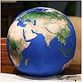 TOPLITHE Simulation Earth Sun Planet Plush, Softt Planet Stuffed Pillow Soft Hugging Plushie Educational Gift for Kids Boys Girls(Earth,27CM/10IN)