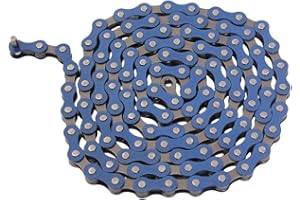 KHEBIKES KHE BMX Chaîne Fixie 112 maillons gauche 1/2" x 1/8", seulement 385 g, avec chaîne antivol I4 - nombreuses couleurs