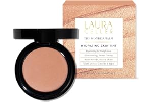 LAURA GELLER BEAUTY LAURA GELLER NEW YORK The Wonder Balm Blush Complexion Enhancer - Hydrating Weightless Subtle Hint of Color + Glow for Mature Skin - Vegan Squalane - Apply to Cheeks & Lips (01 Nice-n-Natural)